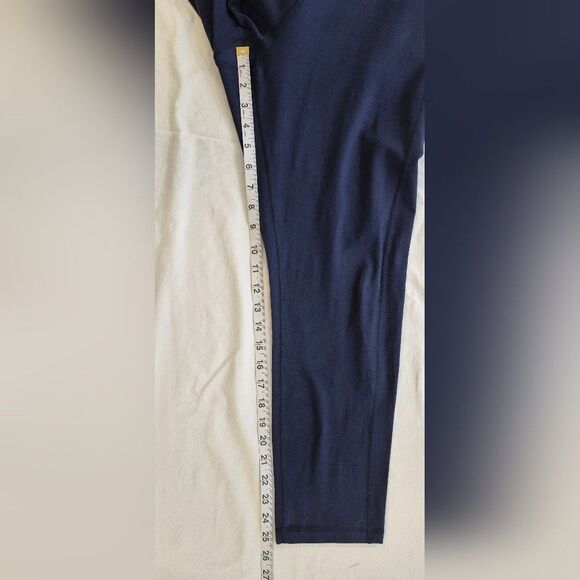 XERSION Women's Navy Legging EverPerform Activewear 7/8 Cotton Spandex Size XL - Picture 9 of 10